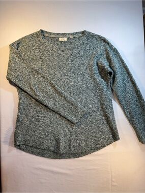 Fat Face Crewneck Sweater in Heathered Green Size 6